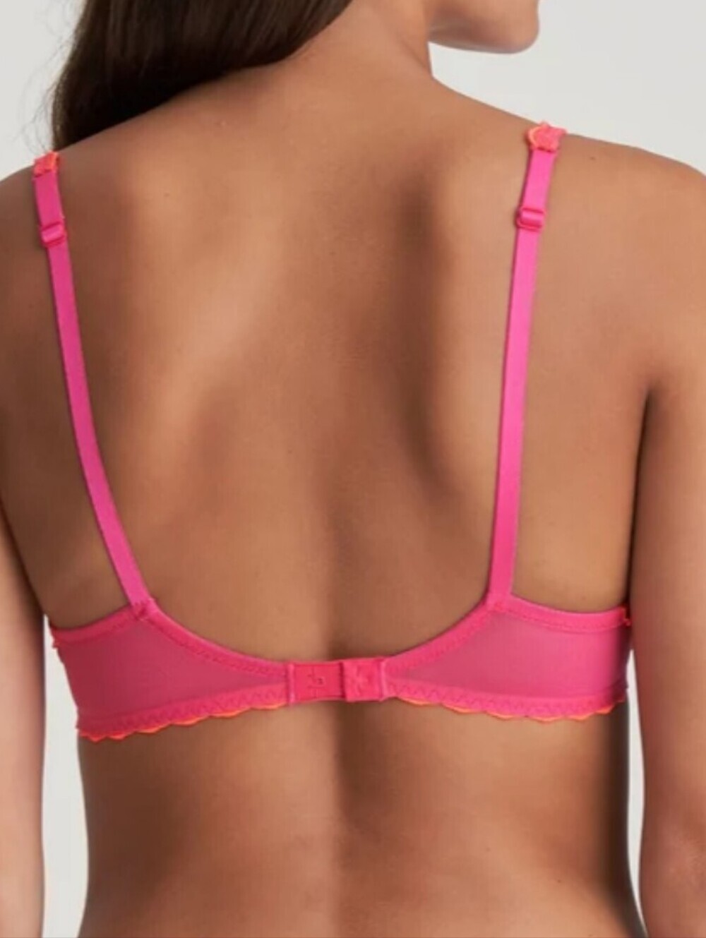 Marie Jo Rosalia Luminoso Push-Up Lace Trim Bra in Coral Pink Ss 34D - Picture 2 of 7